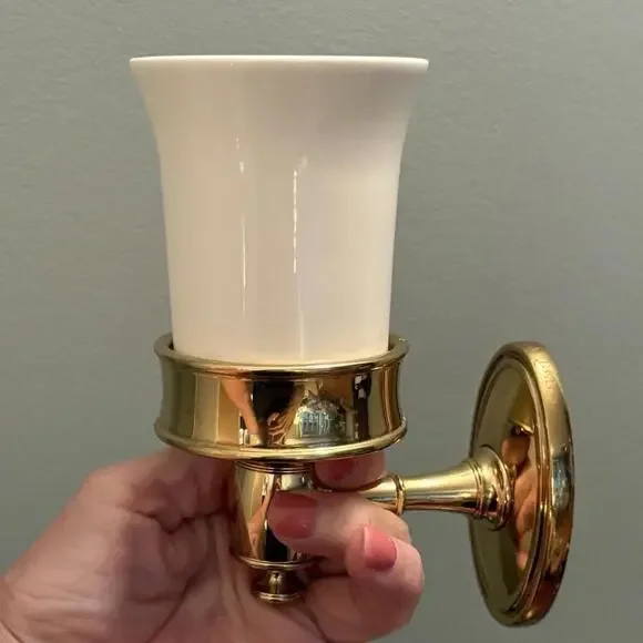 Ralph Lauren Home Brass Wall‎ Mounted Cup Holders Engraved RALPH LAUREN - Picture 11 of 15